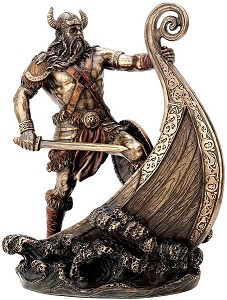 Bronze figur af en Viking